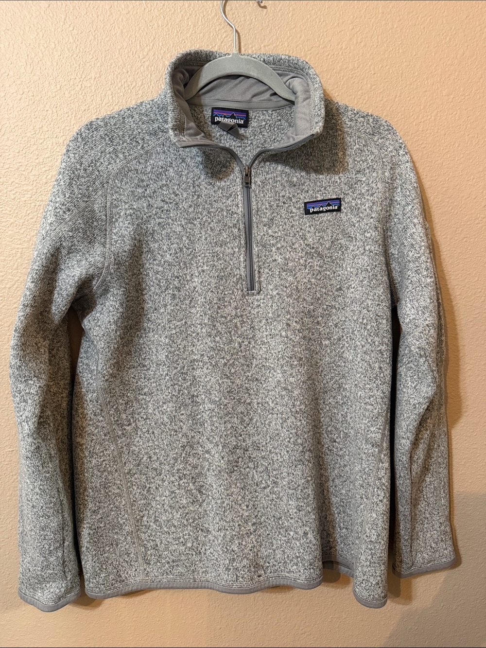 Patagonia Men’s Zip-Neck Fleece Pullover - Heather Gray